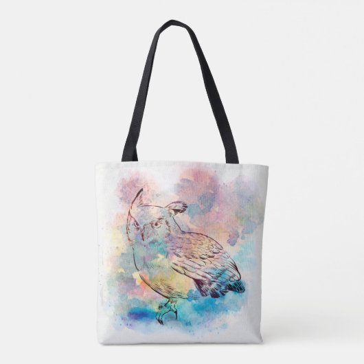 Owl Print. Tote Bag (Achterkant)