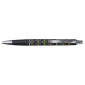 Owl Psychedelic Neon Light Button Pen (Achterkant)