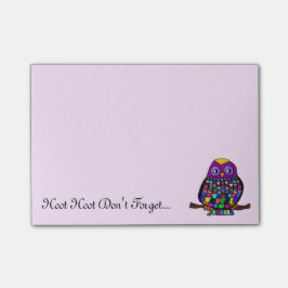 Owl Rainbow Post-it® Notes