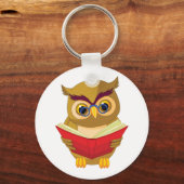 Owl Reading Sleutelhanger (Voorkant)