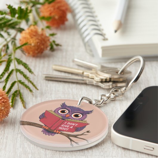 Owl Reading Sleutelhanger (Voorkant Rechts)