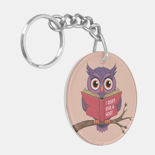 Owl Reading Sleutelhanger (Voorkant Links)