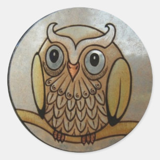 Owl Ronde Sticker