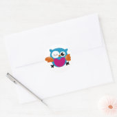 Owl Ronde Sticker (Envelop)