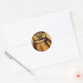 Owl Ronde Sticker (Envelop)