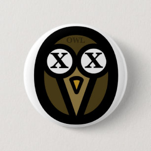Owl Round Button
