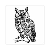 Owl Rubber Stamp Rubberstempel (Afrduk)