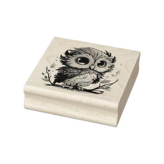 Owl Rubber Stamp Rubberstempel (Stempel)