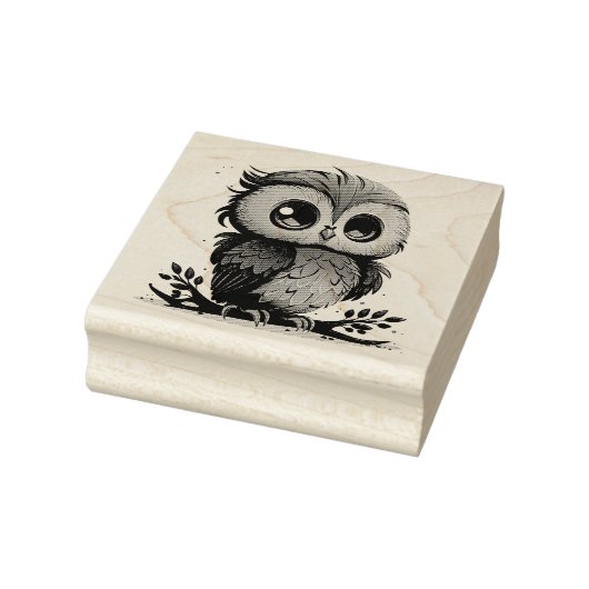 Owl Rubber Stamp Rubberstempel (Stempel)