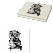 Owl Rubberstempel (Gestempeld)