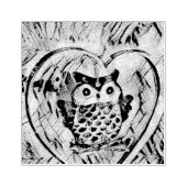 Owl Rubberstempel (Afrduk)
