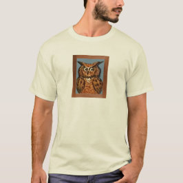 Owl schilderen t-shirt