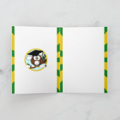 Owl School Colors Green Kaart (Binnen)