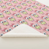 Owl Sherpa Blanket Sherpa Deken (3/4)