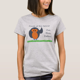 Owl Show Patience Women's Hanes ComfortSoft® T-Sh T-shirt
