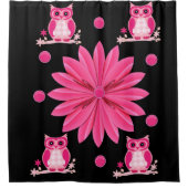 Owl Shower Curtain Douchegordijn (Voorkant)