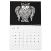 Owl Sketch Cartoon Kalender (Mar 2026)