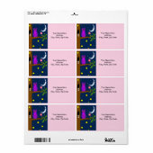 Owl Stars Moon Labels (Full Sheet)