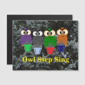 Owl Step Sing Bryn Mawr Lanterns Carte magnétique (Devant / Derrière)