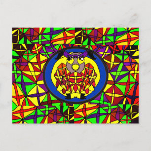 Owl Stijlillustraties Briefkaart