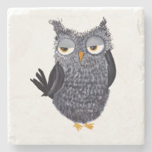 Owl Stone Onderzetter