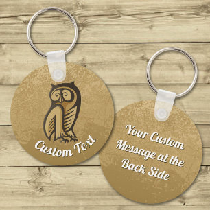 Owl Symbool Color Sleutelhanger