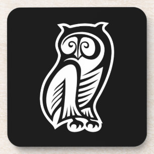 Owl Symbool White Bier Onderzetter