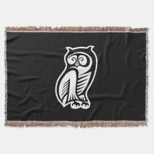 Owl Symbool White Deken