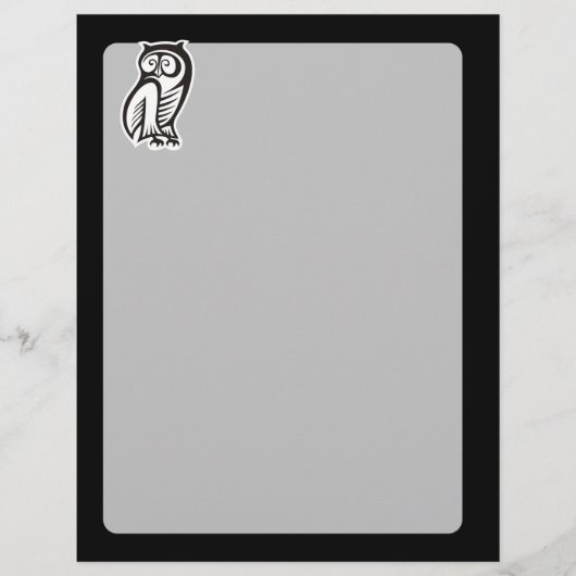 Owl Symbool White Flyer (Voorkant)