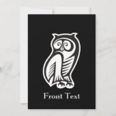 Owl Symbool White Kaart (Voorkant)