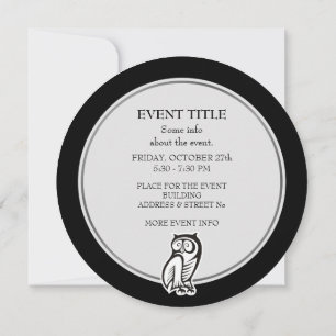 Owl Symbool White Kaart