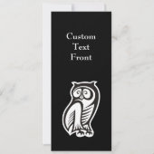 Owl Symbool White Kaart (Voorkant)