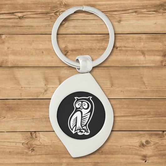Owl Symbool White Sleutelhanger