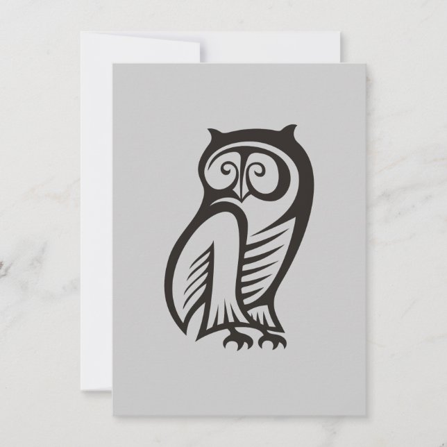 Owl Symbool zwart (Voorkant)