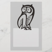 Owl Symbool zwart Flyer (Achterkant)