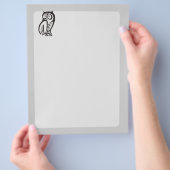 Owl Symbool zwart Flyer (Hand)