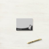 Owl Symbool zwart Post-it® Notes (Op bureau)