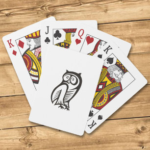 Owl Symbool zwart Speelkaarten