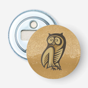 Owl Symboolkleur Button Flesopener