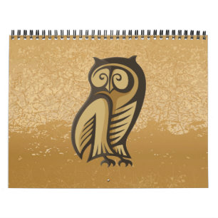 Owl Symboolkleur Kalender