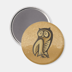 Owl Symboolkleur Magneet