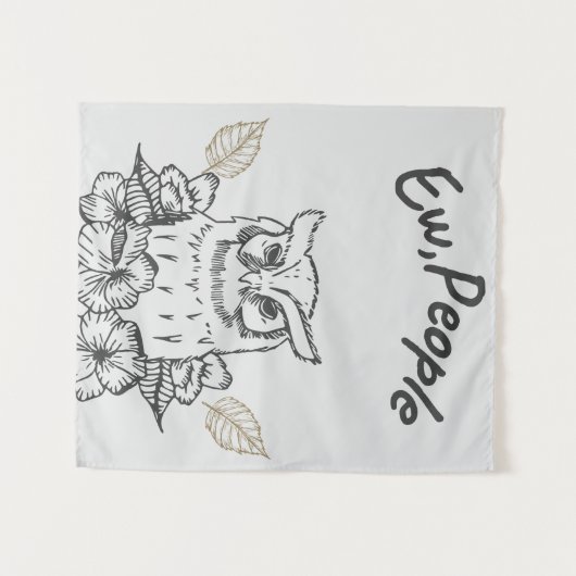 Owl Tapastry Wandkleed (Voorkant (horizontaal))