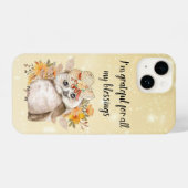 owl Thanksgiving Decor Fall Farmhouse  iPhone Hoesje (Achterkant horizontaal)