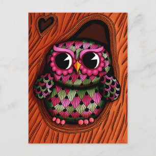 Owl Tree Briefkaart