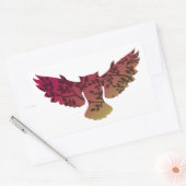 Owl Tree Rechthoekige Sticker (Envelop)