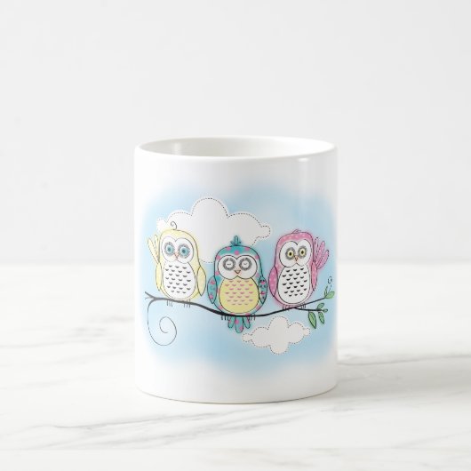 Owl Trio Koffiemok (Center)