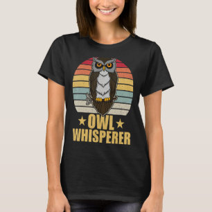 Owl vogelornitholoog bioloog Night Cu T-shirt