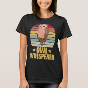 Owl vogelornitholoog bioloog Night Cu T-shirt
