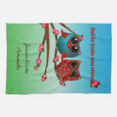 Owl vous aime Serviette à main (Horizontal)
