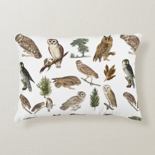  owl Waterverf Forest Pattern Accent Kussen